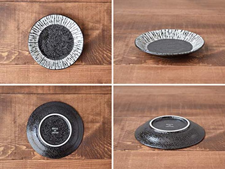 EAST Table Small Plate 12cm Oil Drop Black Kt-010 Made In Japan Microwave Safe Dishwasher Safe Soy Sauce Plate Delicacy Plate Kt-010