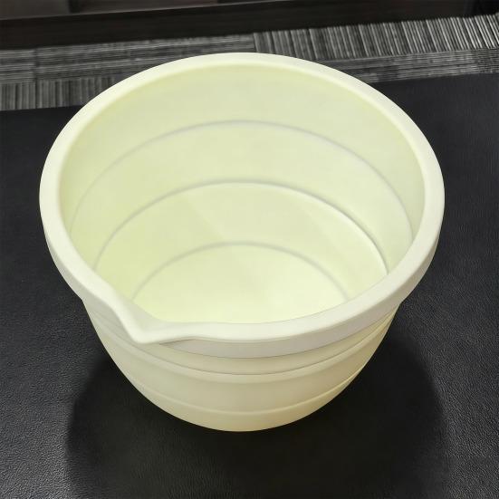 Silicone Bowl Cover for KitchenAid 5 Qt Mixer Collapsible Reusable Liner And Lid Space Saving Kitchen Essential