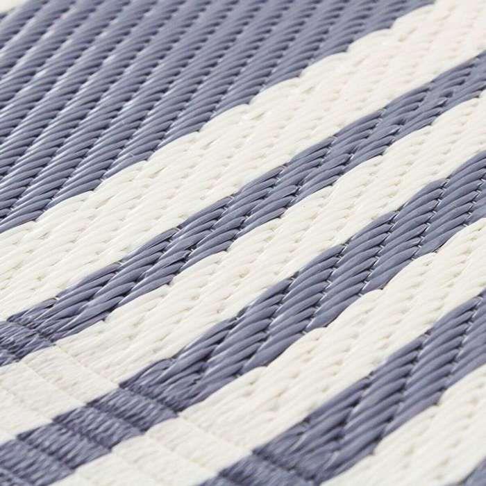 Blue Striped Outdoor Rug 120x180
