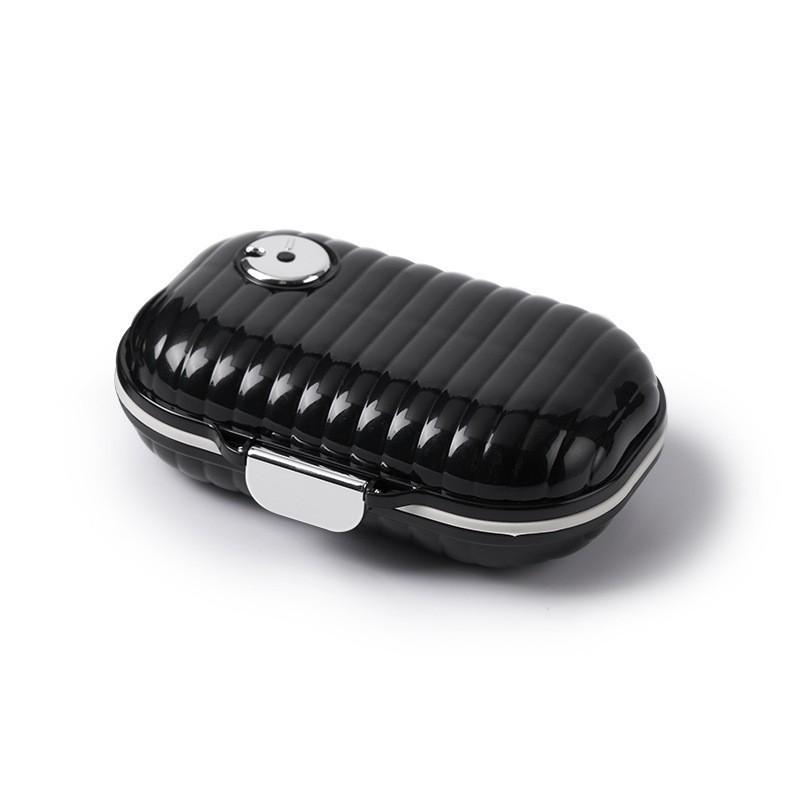 Compact Waterproof 7-Day Pill Box with Three Daily Compartments