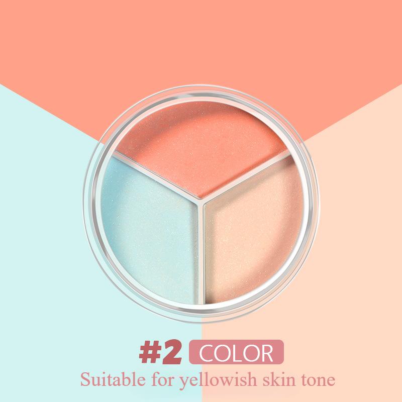 Three Color Loose Powder Honey Powder Pearlescent Matte Oil Control Hard To Take Off Makeup Concealer Makeup Setting Powder