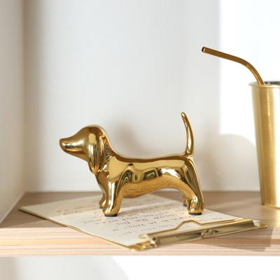 Creative Ceramic Dog Ornament Figurines Miniatures Abstract Ornaments Decor Statues Living Room  Coffee Table Desktop Ornament