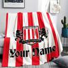 1 STUKS Sunderland Association Football Club Gepersonaliseerd Patroon Flanellen Deken Geschikt Voor Alle Seizoenen voor Huisdecoratie Warmte en Comfort Cadeaus Vakantie