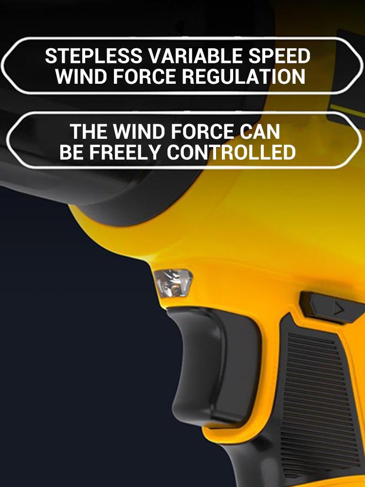 1000W Handheld Fan Electric Air Blower 750g Thrust Stepless Speed Dust Blower Violent Air Gun for Makita 21V Battery(No Battery)