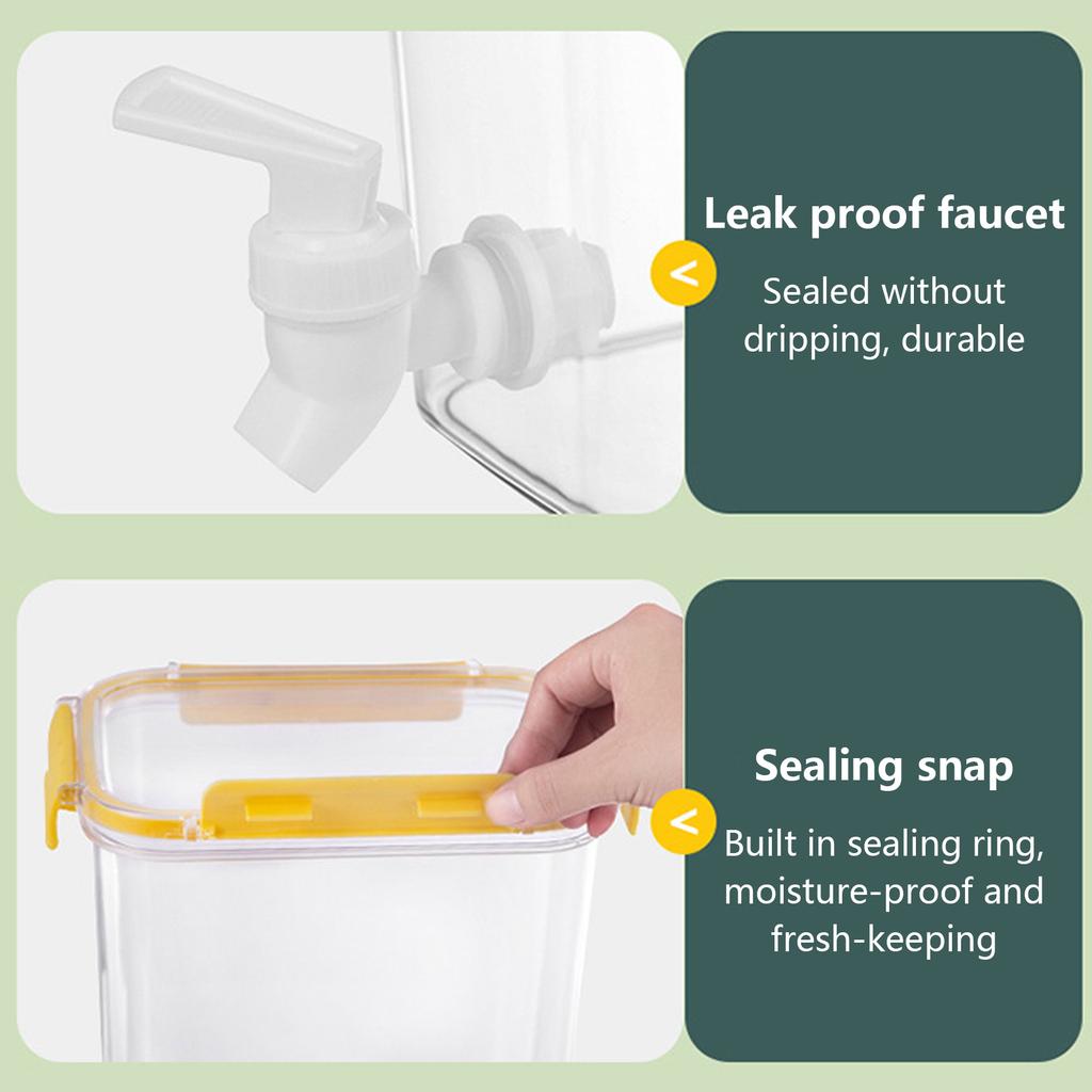 Refrigerator Cold Water Kettle with Faucet Large Capacity Jug Fridge Cold Water Container for Home Kitchen
