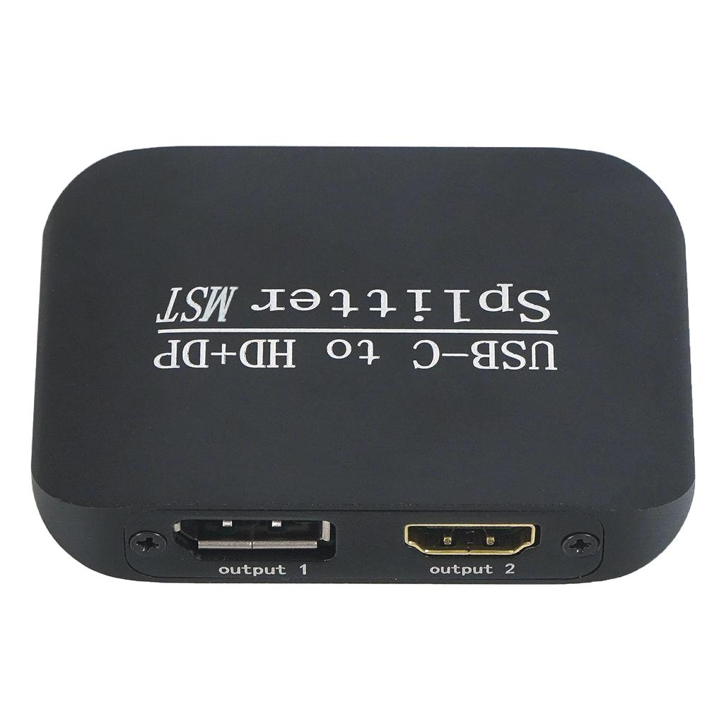 Type-C To HDMI+DP 1x2Laptop Splitter MST Two-Screen Display One Input Two Output