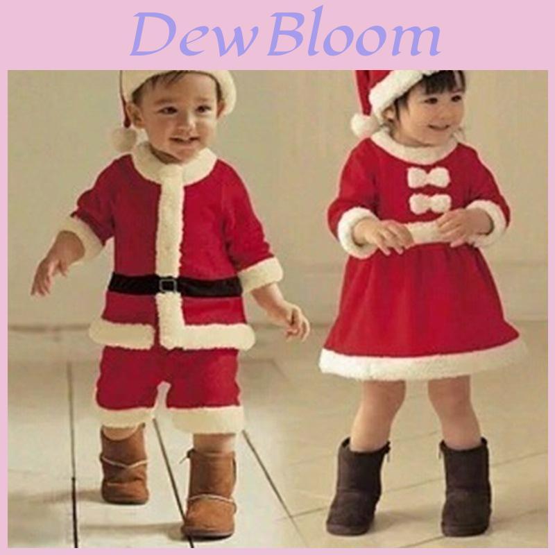 Costumi di Natale Lussuosi per Bambini Babbo Natale Insieme per Ragazzi e Ragazze Per Divertimento Festivo