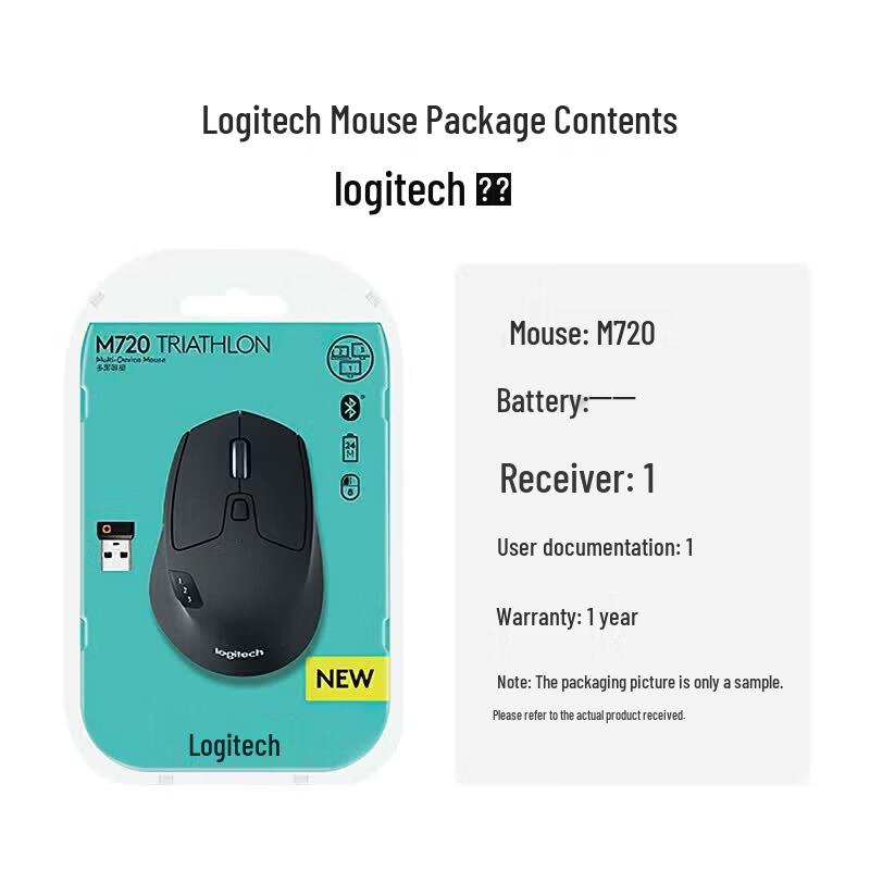 Logitech M720 Triathlon Wireless Multi-Device Mouse