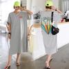 Long Over-knee T-shirt Skirt Women's 2026 Summer Korean New Fat Mm Large Size Loose and Thin Dress Children's Summer