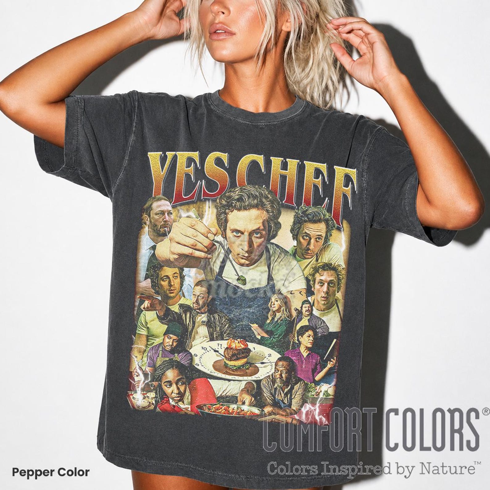 Yes Chef The Bear Series T-Shirt, Carmy Berzatto Shirt, Richie Shirt, Vintage Comfort Colors Tee FD S