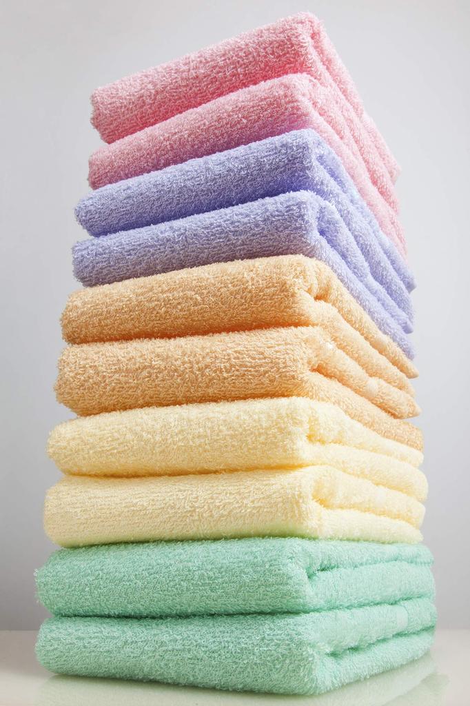 Kosugizen Senshu Handduk Ansiktshanddukar, Tillverkade i Japan, Värdepack, 5 Färger (2 handdukar vardera), 33 x 83 cm, Snabbtorkande, Tunn Typ, 10-pack, K-2011-10