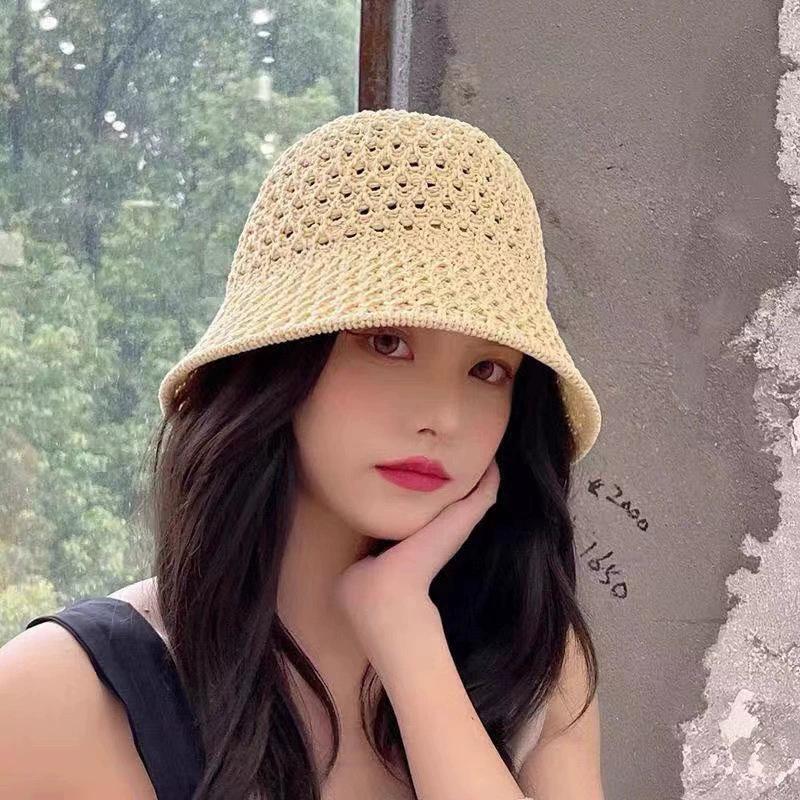 Sunshade Breathable Hat Women's Spring and Summer Outdoor Popular Sunscreen Versatile Sunshade Hat Basin Bow Fisherman's Hat