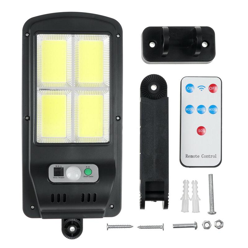 Luz de Calle Solar Lámpara de Pared Exterior Impermeable Sensor de Movimiento PIR Ahorro de Energía Luz Jardín Patio Porche Iluminación de Garaje