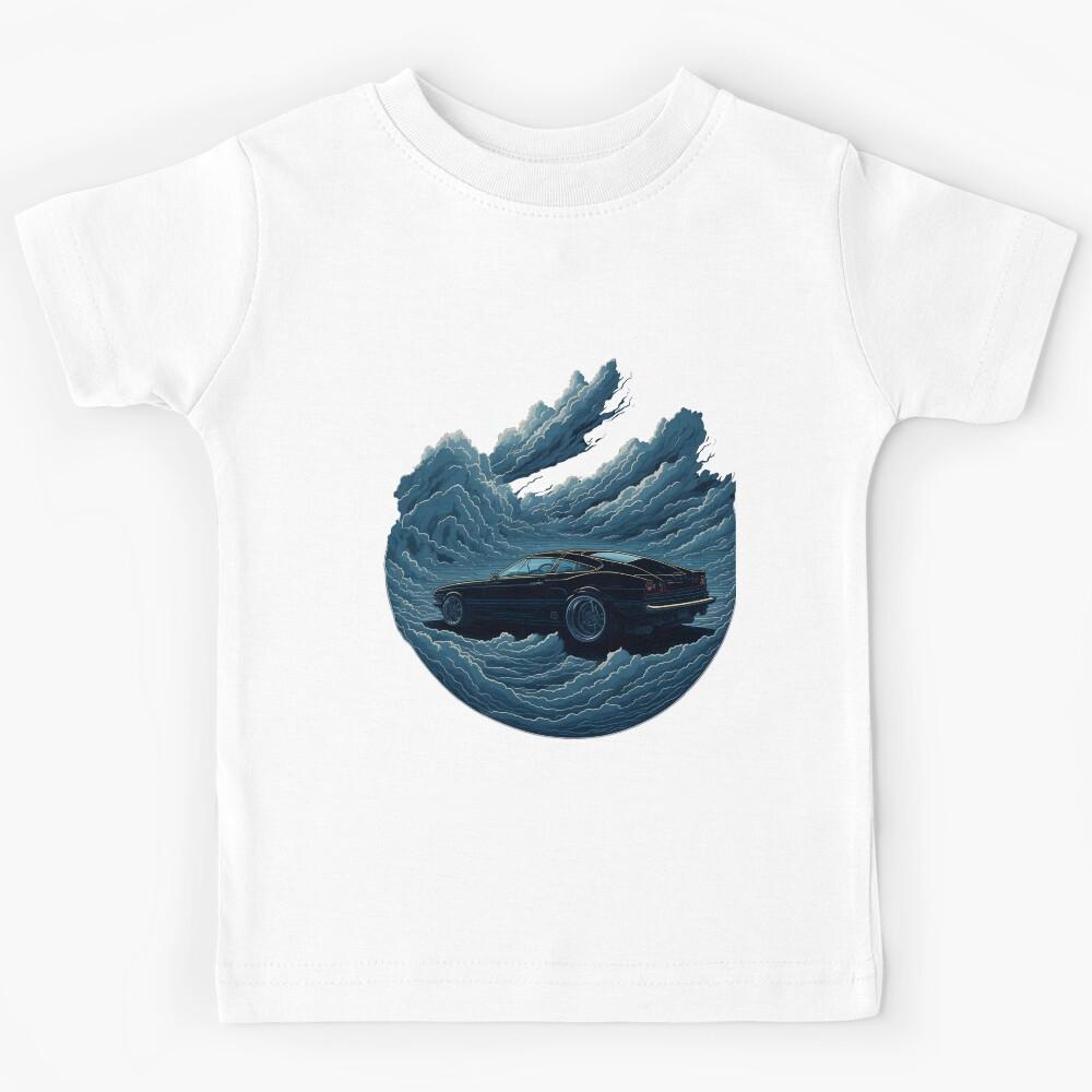 Old Model Car Above The Clouds Kids T-Shirt 130