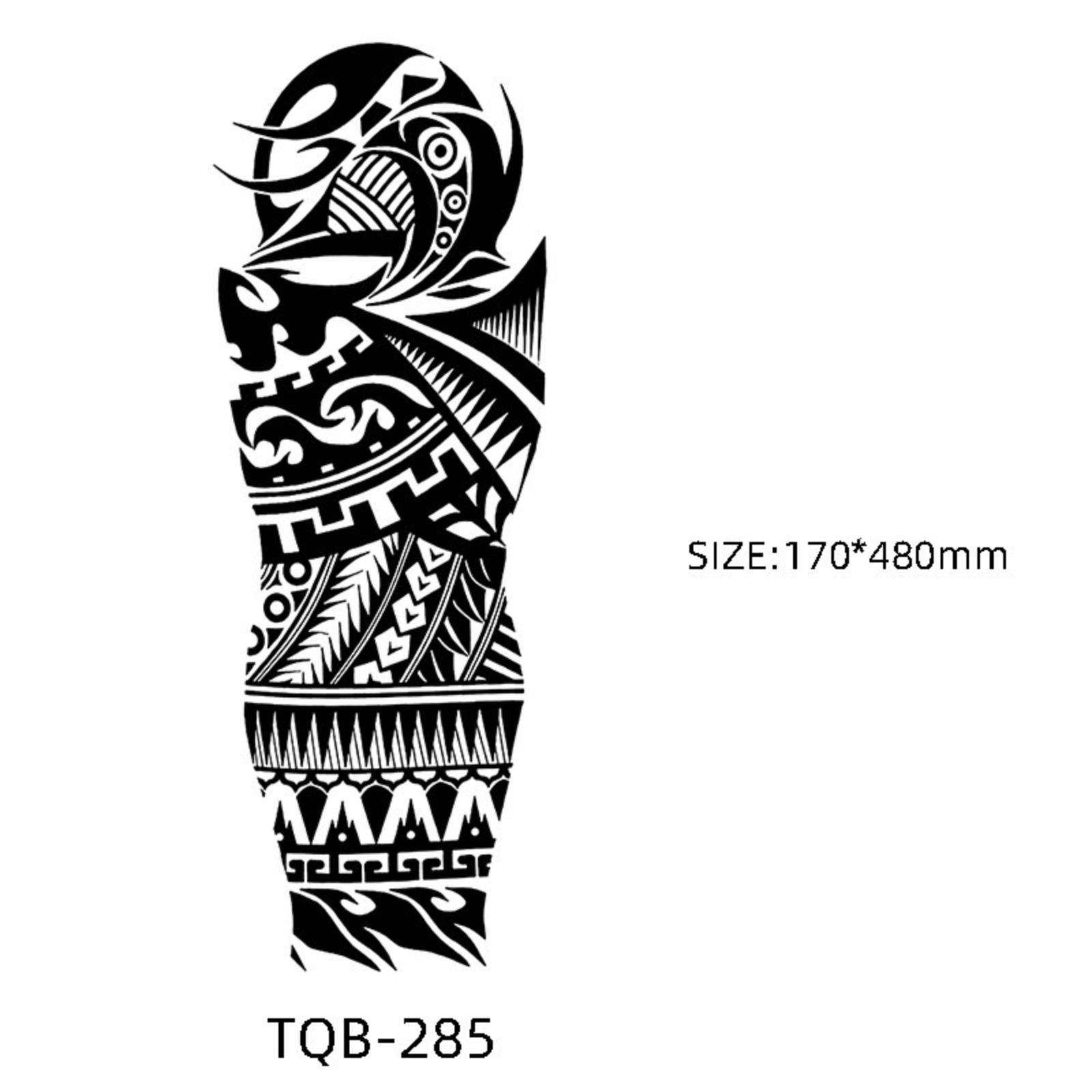 Full Arm Temporary Sleeve Long Lasting Fake for Men Women TQB-285 One Size