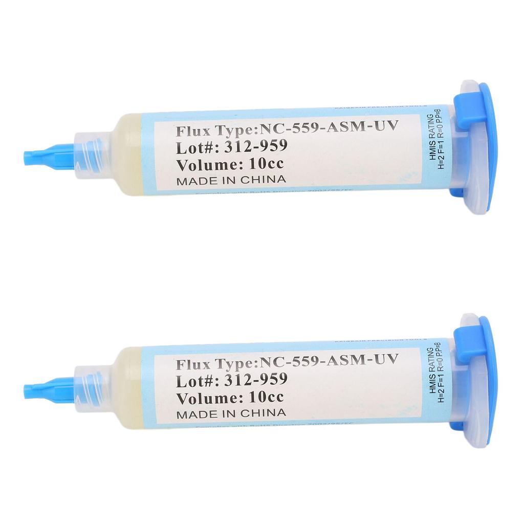 2Pcs Solder Oil Syringe Flux Paste PCB BGA Electronic Equipment Soldering Rework Supplies