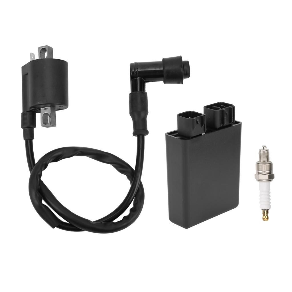 Ignition Coil Spark Plug CDI Box Kit 5YF‑85540‑00‑00 Replacement for Yamaha Raptor 50 YFM50 YFM50R