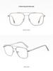 Fashionable High-End Men's Full-Rim Lightweight Metal Glasses with Prescription Lenses for Myopia