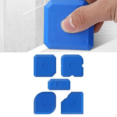 5 Pieces Caulking Tool Set Glass Edge Trimming Kit Beauty Seam Wiper Sealant Finishing for
