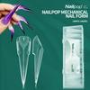 Nailpop Mechanical Nail Form 70/140Pcs Unique Dragon Claw Clear Nail Extension Forms 14 Sizes Easy DIY Salon Nail Art Tool