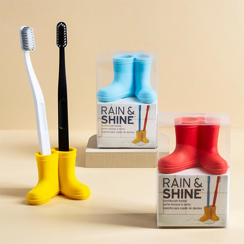 Silicone Toothbrush Holder Creative Rain Boots Toothbrush Organizer