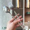Western Food Tableware 304 Stainless Steel Slim Waist Handle Knife Fork Spoon Mirror Polished Dishwasher Safe Flatware