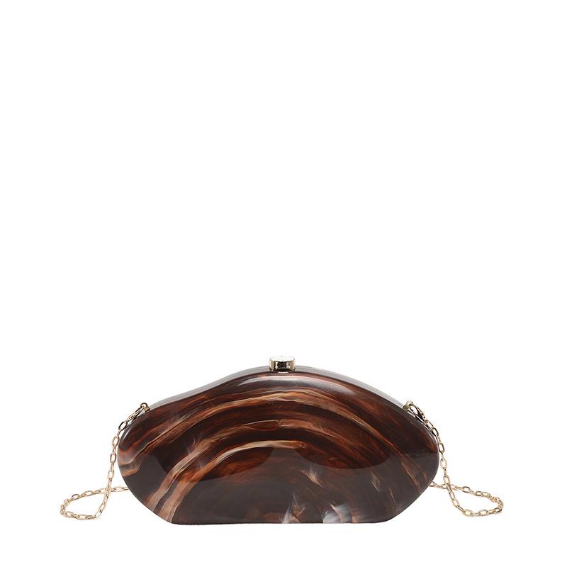 Sac à bandoulière en acrylique perlé effet marbre pour femme 2026