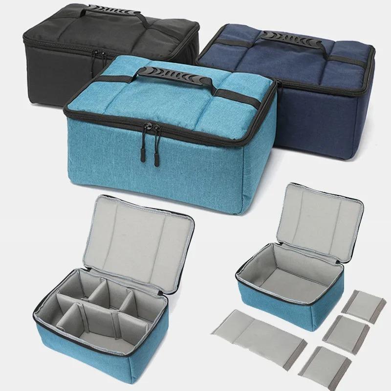 Waterproof Camera Bag Oxford Insert Photography Organizer Removable Partition Dividers Storage Case Fit Canon Nikon Sony Dslr зелёный