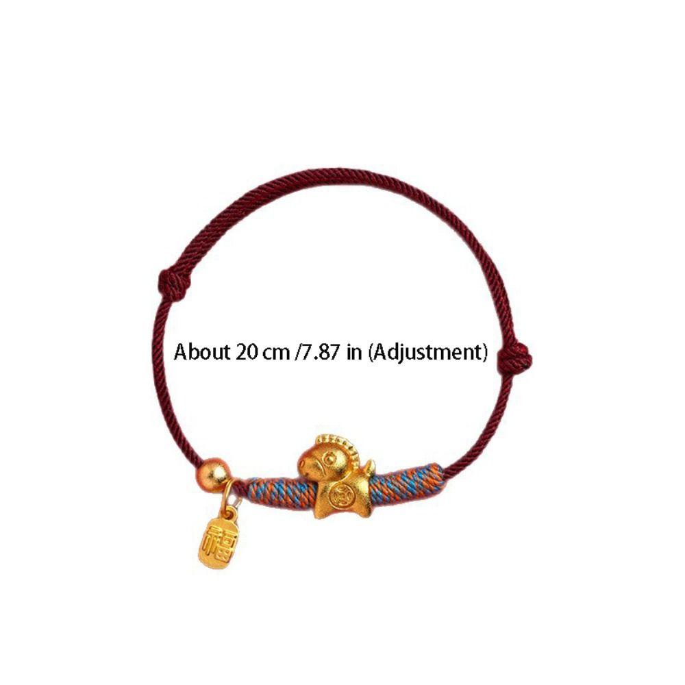 2026 2026 Horse Year Lucky Pony Red Rope New Year Hand Rope Fortune Bracelet Decoration