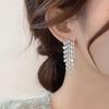 Long Tassel Zircon Drop Earrings for Women Dangle Earring Party Wedding Jewelry
