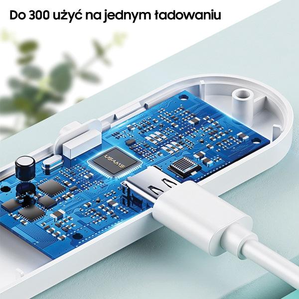 Lampa dezynfekująca UV-C USAMS ręczna mini biała