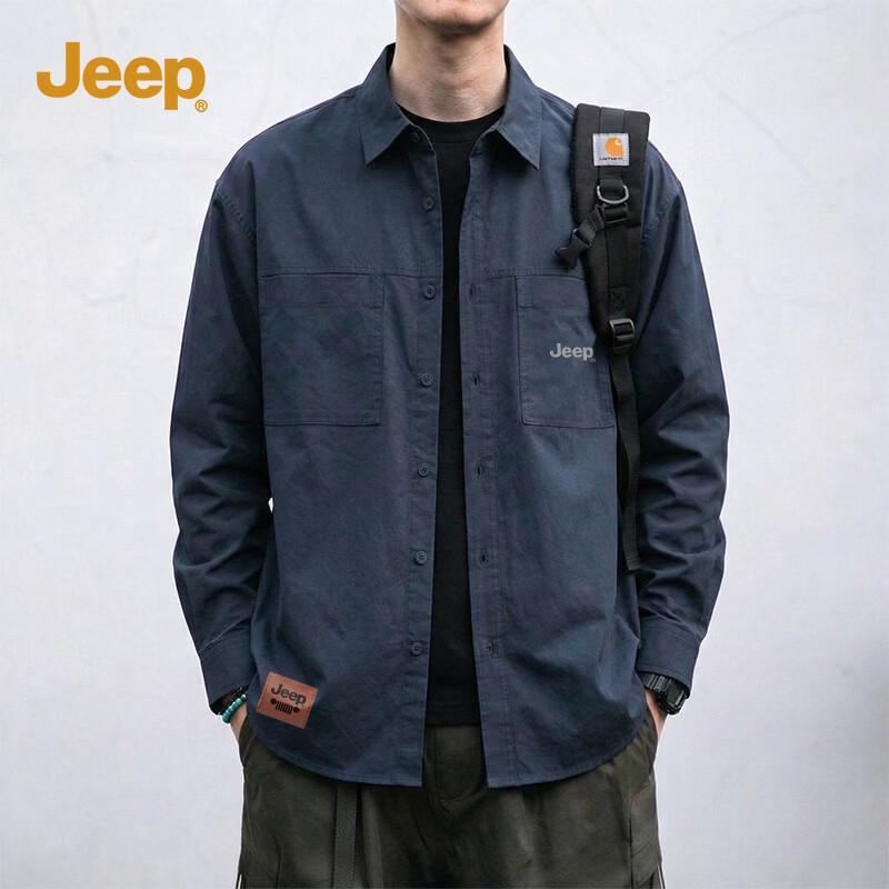 Jeep Men s American Style Workwear Long-Sleeve Shirt L