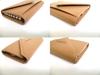 Authentic BALENCIAGA Paper Beige Leather Silver H/W 6 Pics Key Chain #b046 Open box