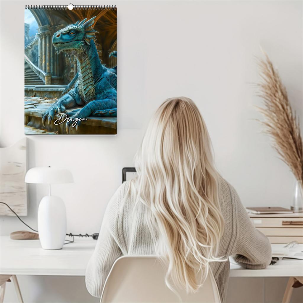Dračí nástěnný kalendář – Ilustrace se svátky