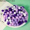 1 balení Vánoční barvy Pomponové kožešinové kuličky Makronkové barvy DIY Plyšová kulička DIY Pom Pom kulička Svatba