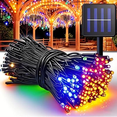 LED Solar String Lights Patio Party Yard Garden Wedding Waterproof Outdoor Solar Lights Luces Solares Birthday Easter