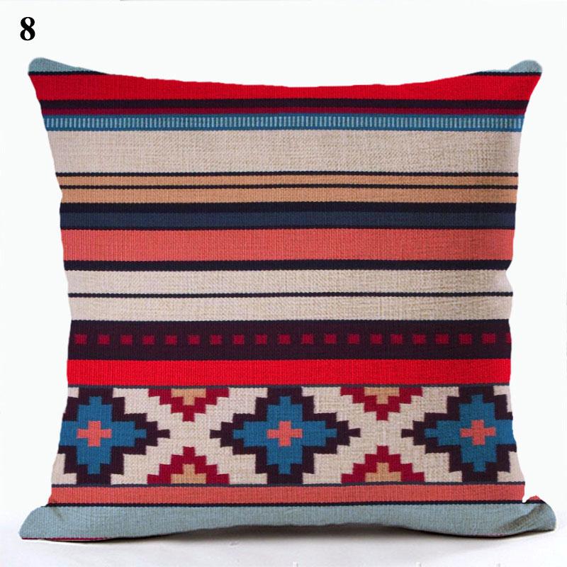 Bohemian Throw Pillows Case Brown Cushions Decorative Linen Comfortable Cover Cushion Geometric Cushion Cover Home Pillowcase