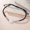 Cazador Stainless Steel Four-leaf Clover Charm Women's Hand Bracelets Red Black Color Wax Rope Bracelets Lucky Jewelry Gifts