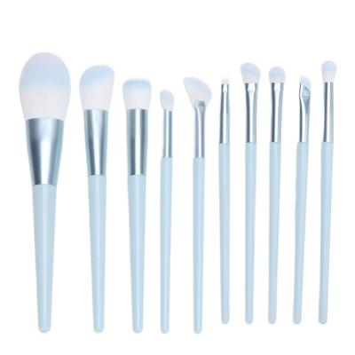 10 Stück Make-up Pinselset Weich Synthetisch Professionell Tragbar Foundation Puder Lidschatten Rouge