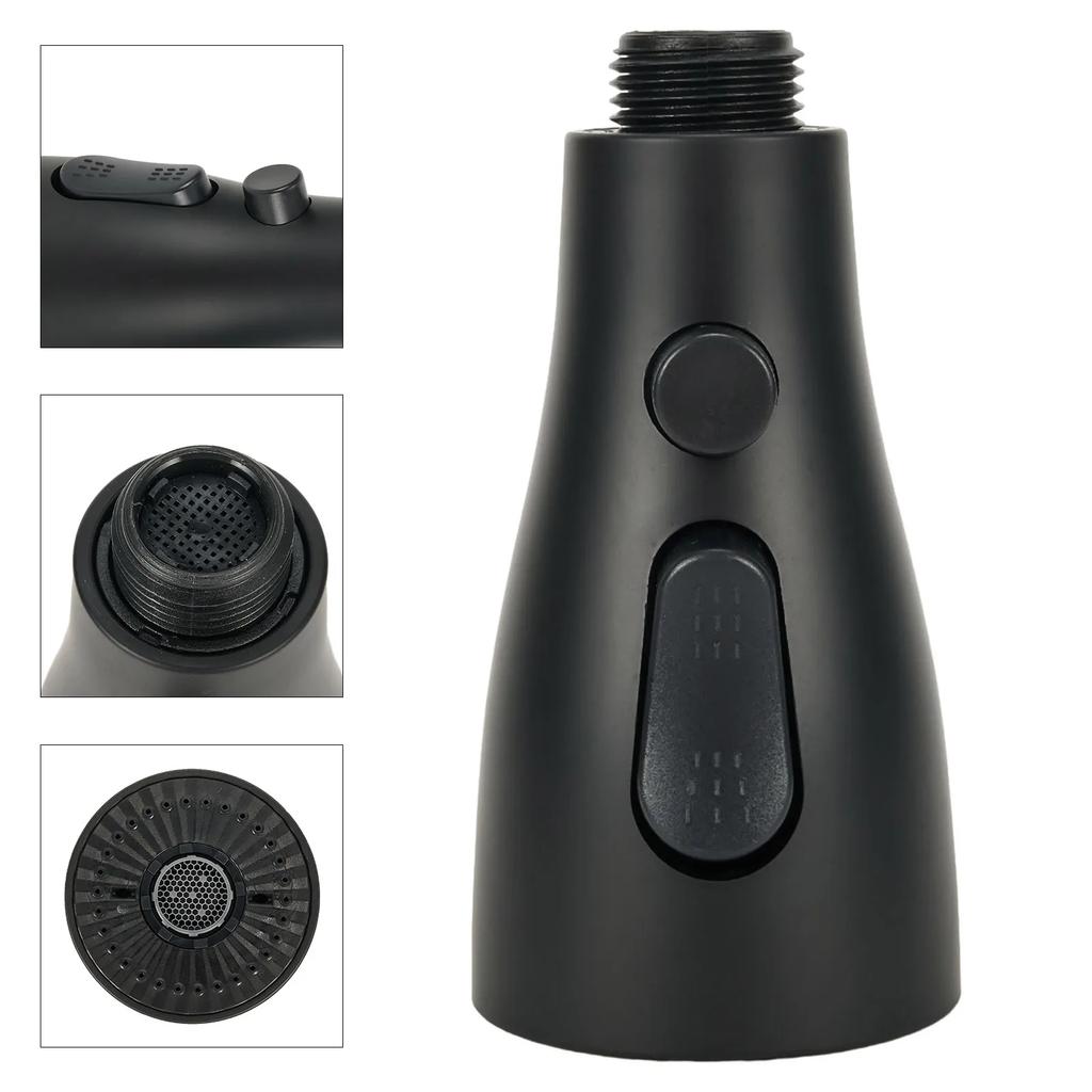 Kjøkken Utrekkbar Kran Spraydusjdyse 3 Moduser ABS Vannbesparende Baderom Vask Dusjhode For 1/2" Tilkobling