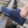 Comemore Spring New Canvas Men's Shoes Casual Breathable Denim Sports Shoes Work Male Shoe Soft Soled Lace Up Zapatos De Hombre