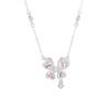 Tichia S925 Sterling Silver Butterfly Necklace - Elegant & Luxurious Clavicle Chain Gift for Women.