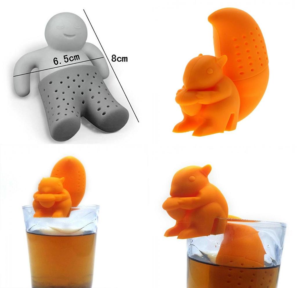 Poop Shaped Tea Strainer With Silicone Design For Tea Lovers**