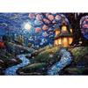 Fantasy Mosaics Princess Castle Shell Splicing Abstract Poster Canvas Printing Wall Art Decoration Painting for House Room Decor