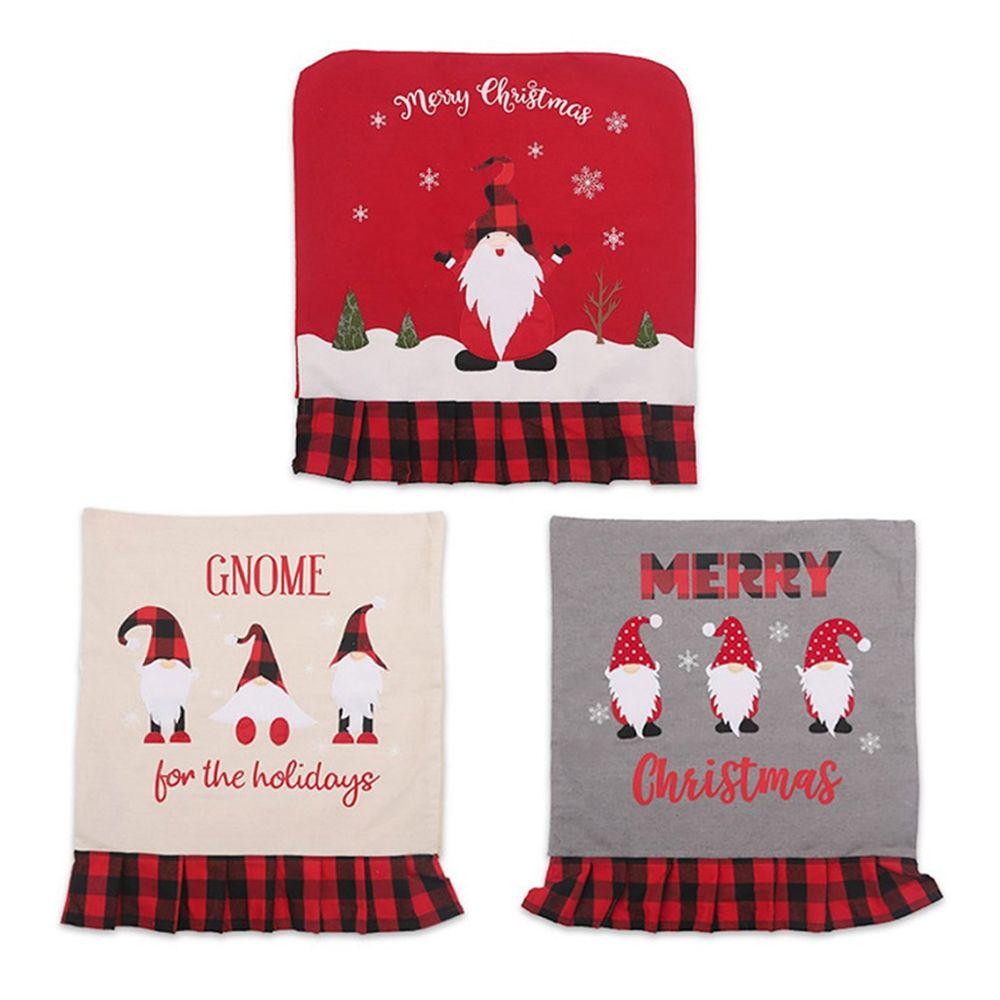 Back Dining Room  Decor Chair Covers Chair Seat Cover Xmas Party  Supplies Christmas Decorations