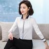Tluoman Women's Slim Fit Long Sleeve White Shirt