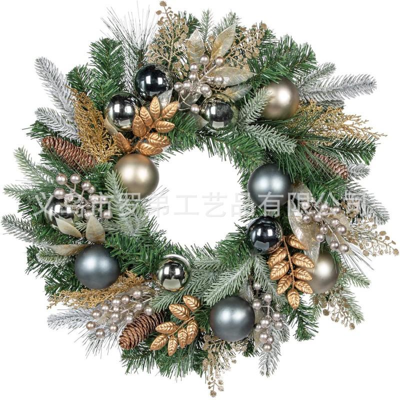 Christmas Wreath Door Hanging Decor Home Mall Window Party Festive Simulation Ornament