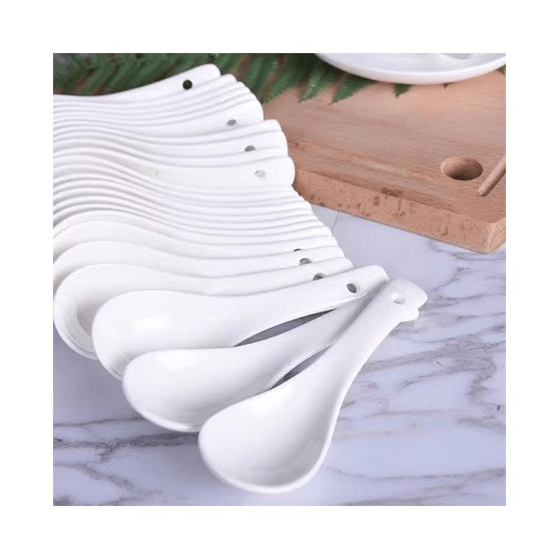 Xu Pu Home Pure White Soup Spoons