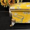 European style ceramic tissue box full of flowers, living room coffee table, table, paper drawer, high-end storage box, home res