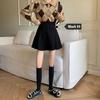 Corduroy High-Waisted A-Line Flared Skirt